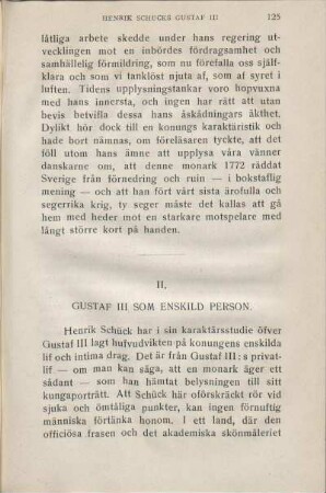 Gustaf III Som Enskild Person.