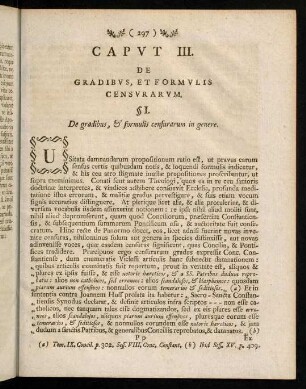 297-323, Capvt III. De Gradibvs, Et Formvlis Censvrarvm.
