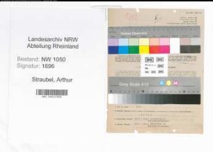Entnazifizierung Arthur Straubel , geb. 30.07.1894 (Gartenbauinspektor)