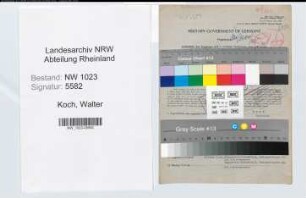 Entnazifizierung Walter Koch , geb. 30.03.1908 (Kaufm.Angest.)