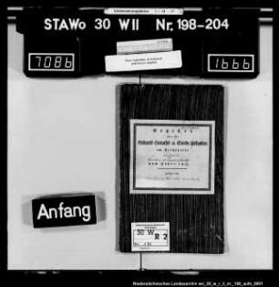 Zivilstandsregister Eitzum (Kanton Schöppenstedt)