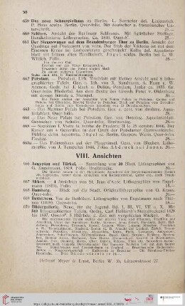 VIII. Ansichten (Nr. 666 - 735)