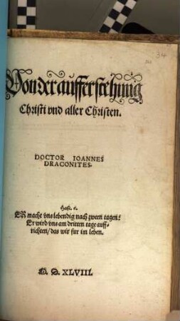 Von der aufferstehung Christi und aller Christen