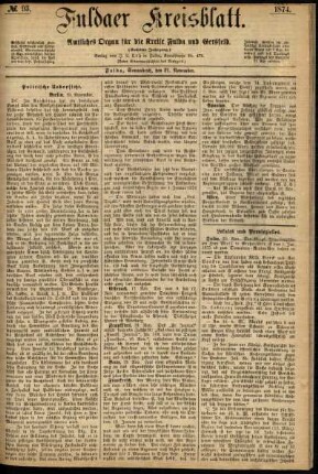 Ausgabe vom Samstag, den 21. November 1874.