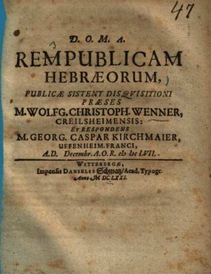 Rem Publicam Hebraeorum