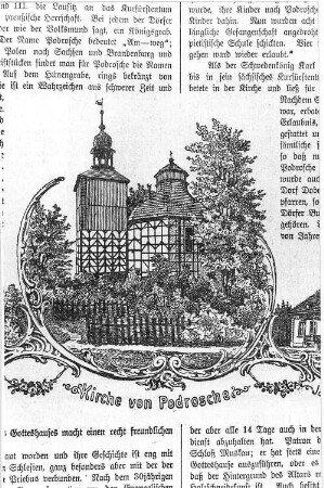Krauschwitz-Podrosche. Grenzkirche, aus: Neuer Görlitzer Anzeiger, 20.11.1904