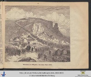 Abbildung: Einnahme von Magdala, den 11ten April 1868.