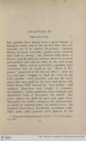 Chapter II: The Gardens