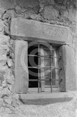 Fenster am Bauernhaus in Niederschlesien