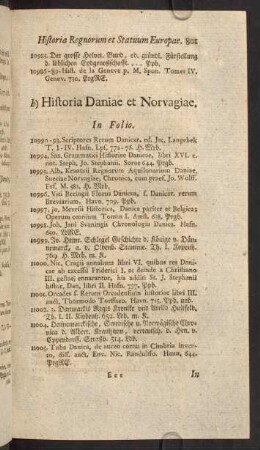h) Historia Daniae et Norvagiae.