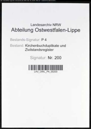 Kirchenbuchduplikate der evangelisch-lutherischen Gemeinde St. Bartholomeus Lütgendortmund (GHT 1833-1855). (Gemeinde: Lütgendortmund, evangelisch-lutherische Gemeinde St. Bartholomeus)