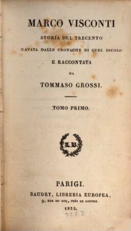 Marco Visconti : storia del trecento, 1