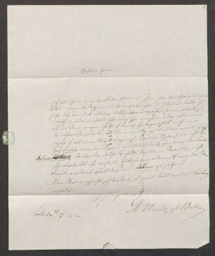 Nachlass von Erich Petzet - BSB E. Petzetiana, 5. Mundt, Clara