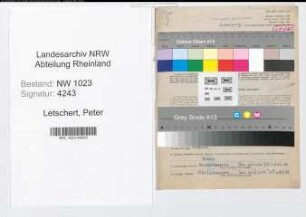 Entnazifizierung Peter Letschert , geb. 04.06.1906 (Lehrer)