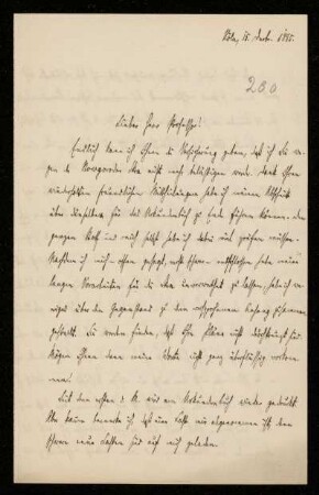 Nr. 20: Brief von Konstantin Höhlbaum an Ferdinand Frensdorff, Köln, 15.12.1885