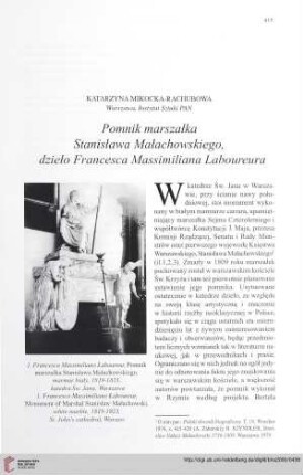 Pomnik marszałka Stanisława Małachowskiego, dzieło Francesca Massimiliana Laboureura