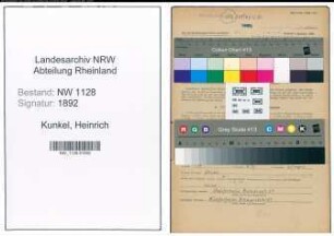Entnazifizierung Heinrich Kunkel , geb. 30.08.1909 (Polizist)