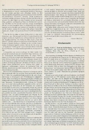466-468 [Rezension] Dantine, Wilhelm, Recht aus Rechtfertigung