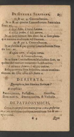 [11. De Patronymicis, Possessivis, Gentilibus]