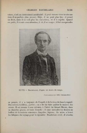 XLVII. Baudelaire, d'aprés un dessin du temps