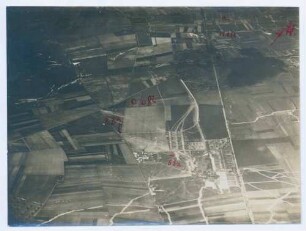 Foto des Geländes um Fosse 3 de Béthune nordwestlich von Lens (Luftbild)