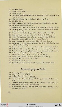 Schmuckgegenstände (Nr. 618-642)
