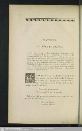 Chapitre XIV. La Bière En France
