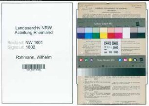 Entnazifizierung Wilhelm Rohmann, geb. 07.09.1911 (Bergmann)