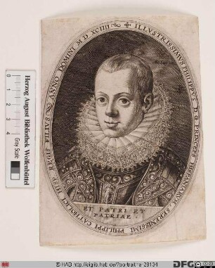 Bildnis Philipp (Felipe) III., König von Spanien (reg. 1598-1621)