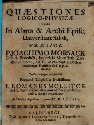 Quaestiones logico-physicae