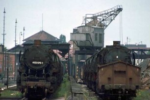 Bw Crailsheim Lok 050 674 Bekohlungsanlage Drehkran Schlackenwagen