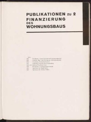 Publikationen zu 2 Finanzierung des Wohnungsbaus