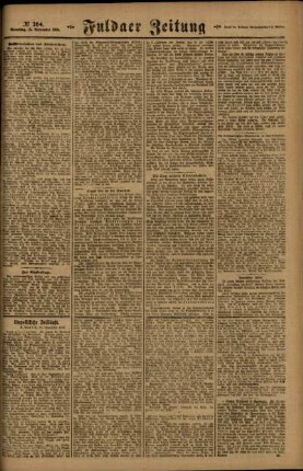 Zweite Ausgabe vom Samstag, den 15. November 1919.