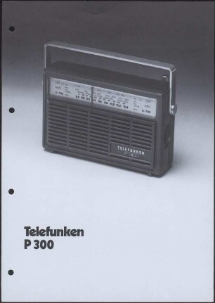 Werbeprospekt: Telefunken P 300