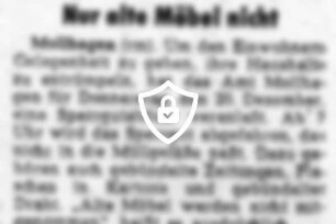 [Name maskiert] Möbel nicht