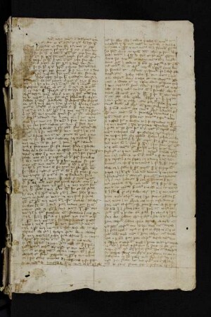 Scholastisch-philisophische Schrift (Fragment, zum Blatt im vorderen Spiegel gehörend)