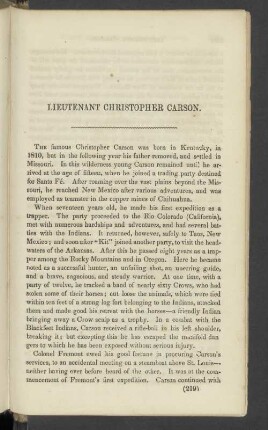 Lieutenant Christopher Carson