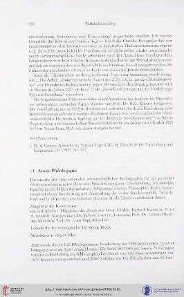 14. Année Philologique
