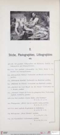 II. Stiche, Photographien, Lithographien etc. (Nr. 98 - 181)