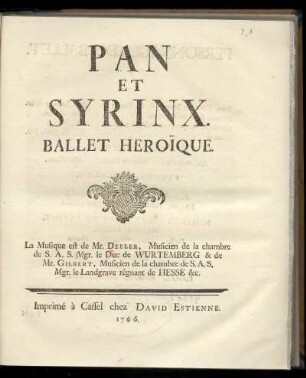 Pan et Syrinx