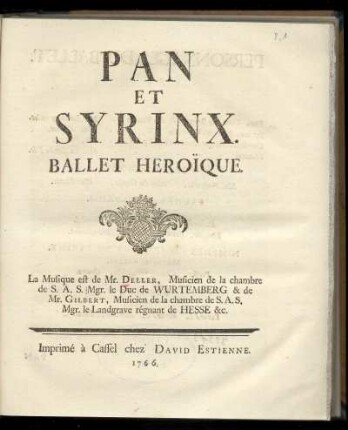 Pan et Syrinx