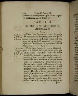 Caput III. De Officiis Parentum Et Liberorum.