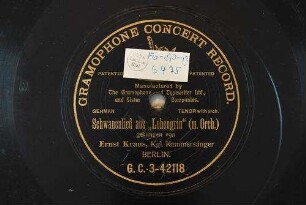 Schwanenlied aus "Lohengrin"