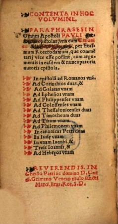 Paraphrases ... in omnes epistolas Pauli germanas et canonicas