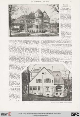 Bauten von O.O. Kurz : (Firma Herbert und Otho Orlando Kurz)