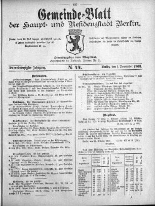 1908,44: No. 44, 1. November 1908