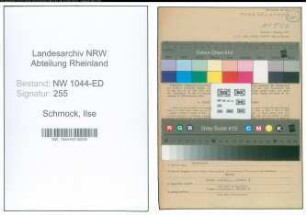 Entnazifizierung Ilse Schmock , geb. 08.03.1910 (Musiklehrerin)