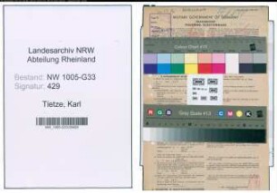 Entnazifizierung Karl Tietze , geb. 08.09.1902 (Lehrer)