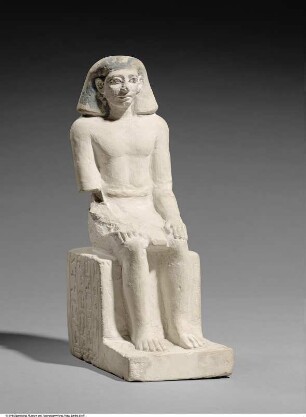 Sitzfigur eines Mannes (Sobeknihotep), mit vierzeiliger Inschrift
