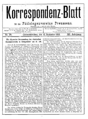 Die allgemeine Versammlung des rheinischen Provinzialvereins in Königswinter am 14. Juli